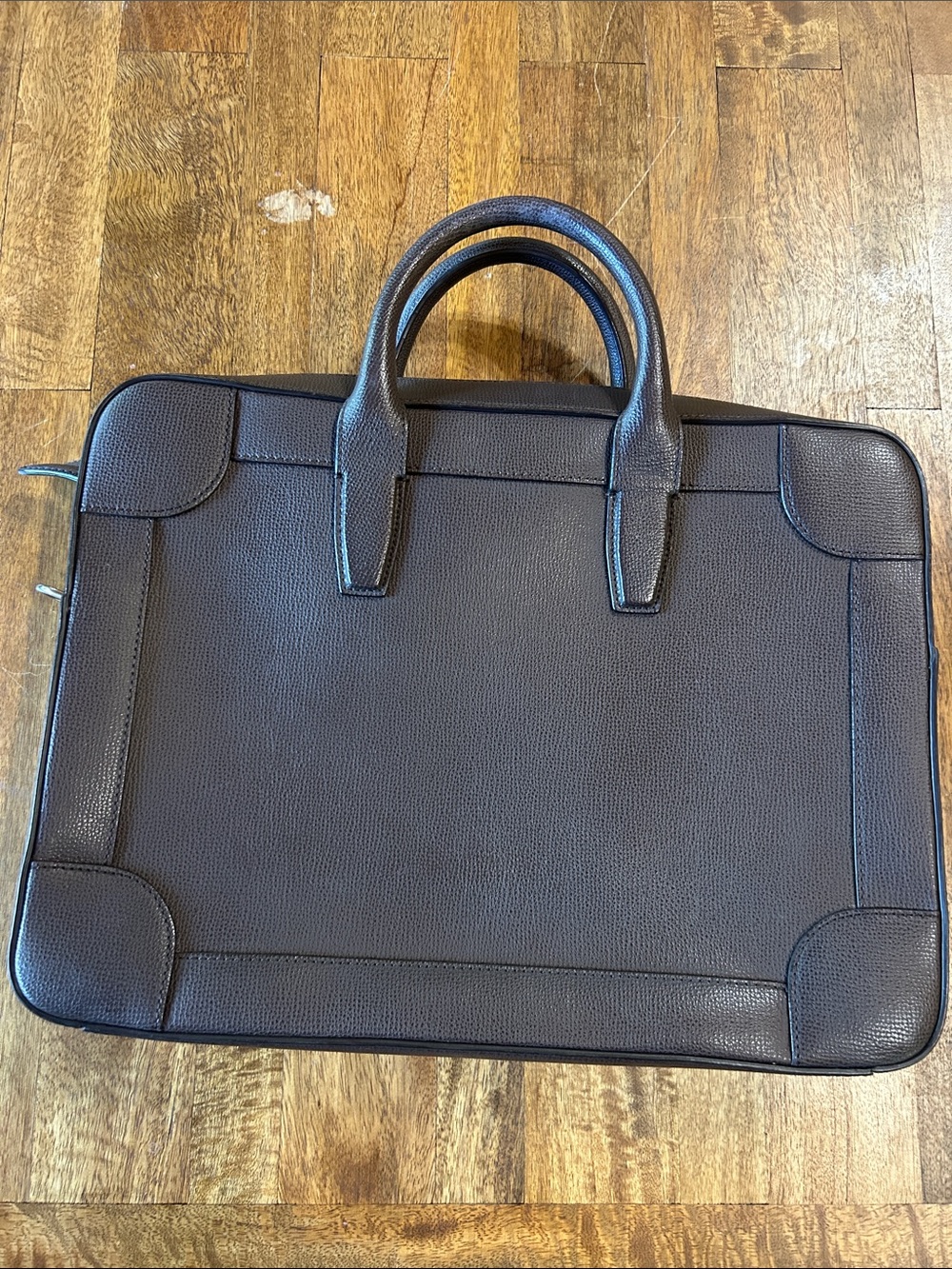MULBERRy Classic Grain Calfskin Belgrave Single Document Holder Dark Brown - Picture 6 of 9